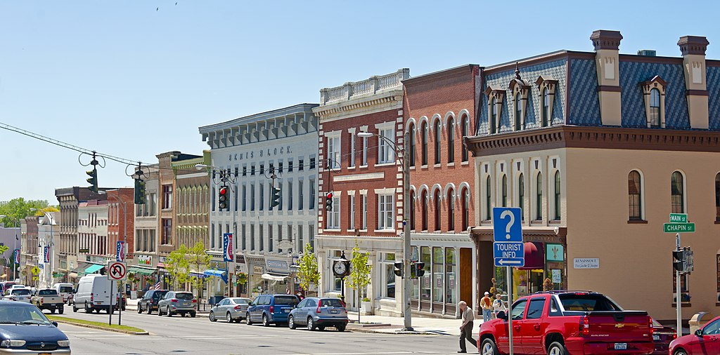 Bemis Block and other buildings on South Main Street, Canandaigua, NY