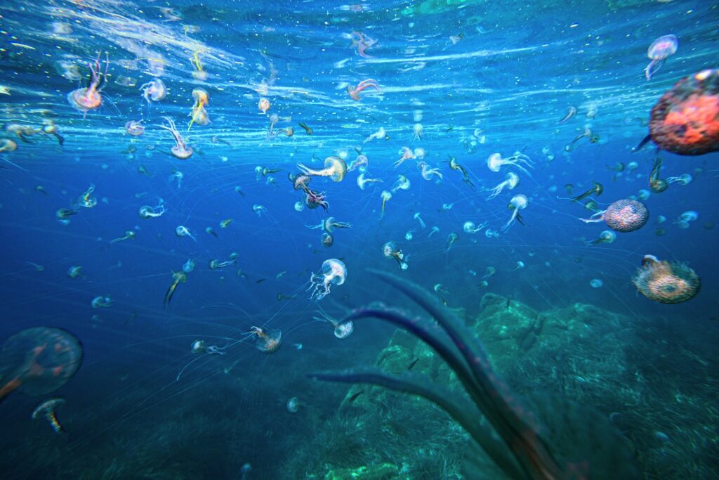 Jellyfish Galore in Molokai, Hawaii