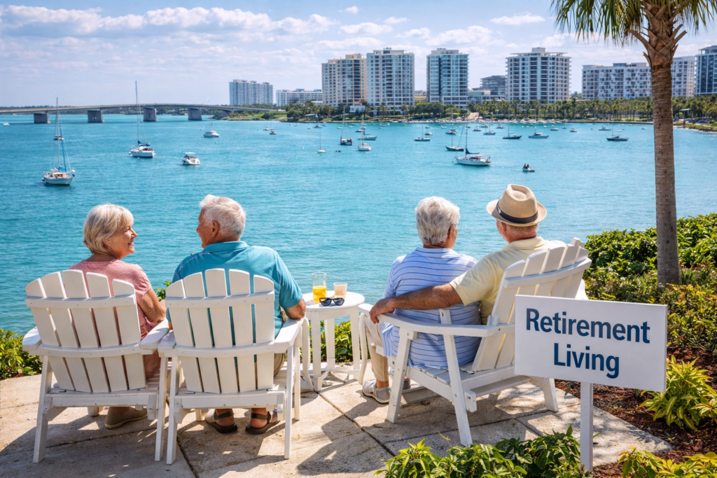 Retirement by the waterfront in Florida