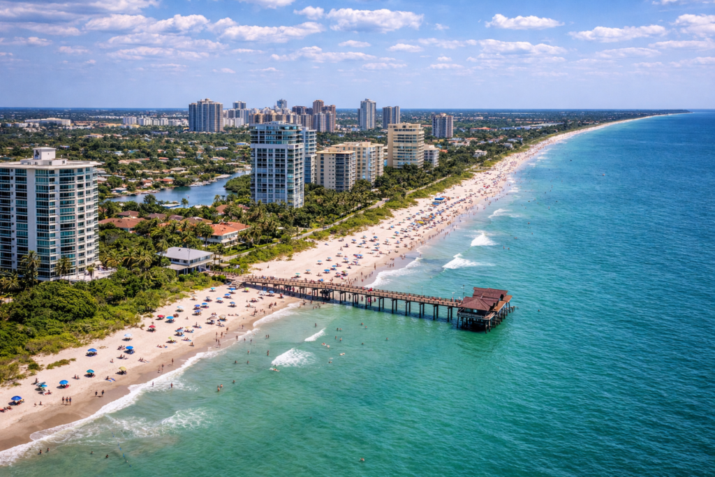 Turquoise waters and Naples Pier views