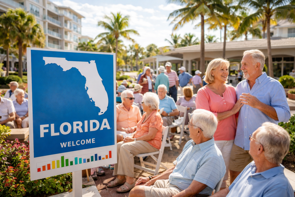 Florida retirement community gathering