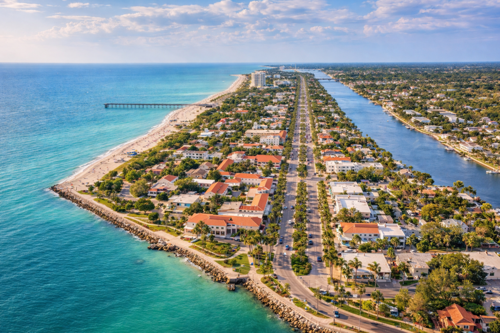 venice-florida-from-above-at-sunset
