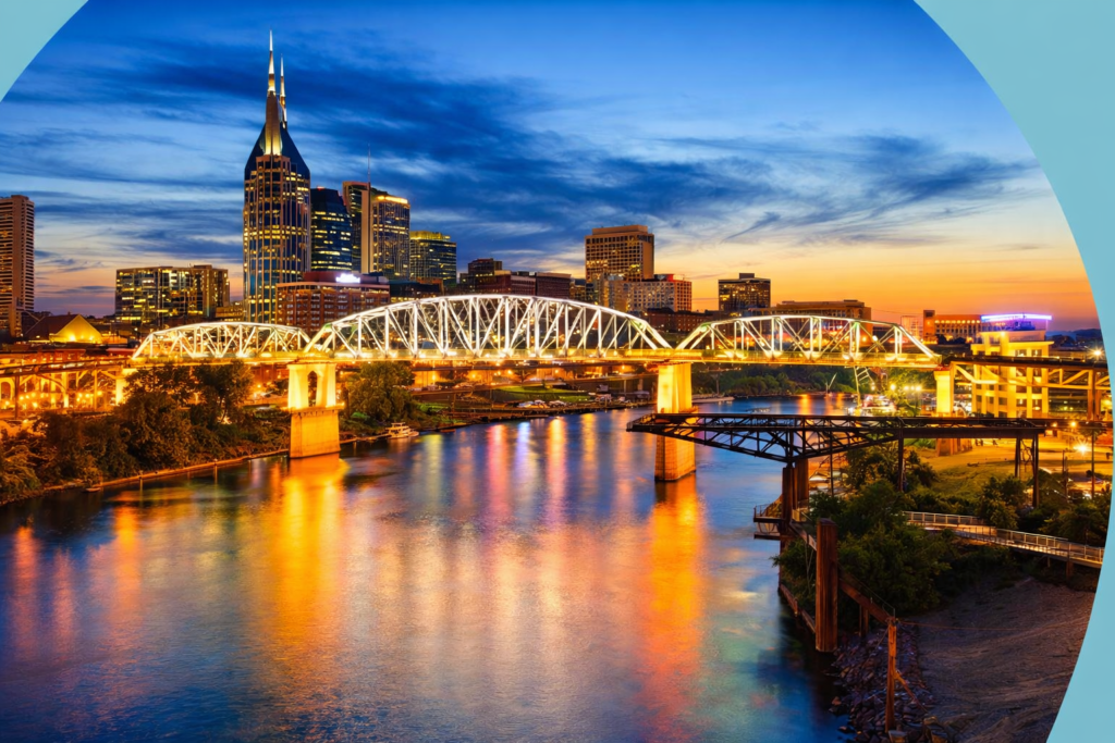 nashville-at-night-tennessee Nashville at night, Tennessee